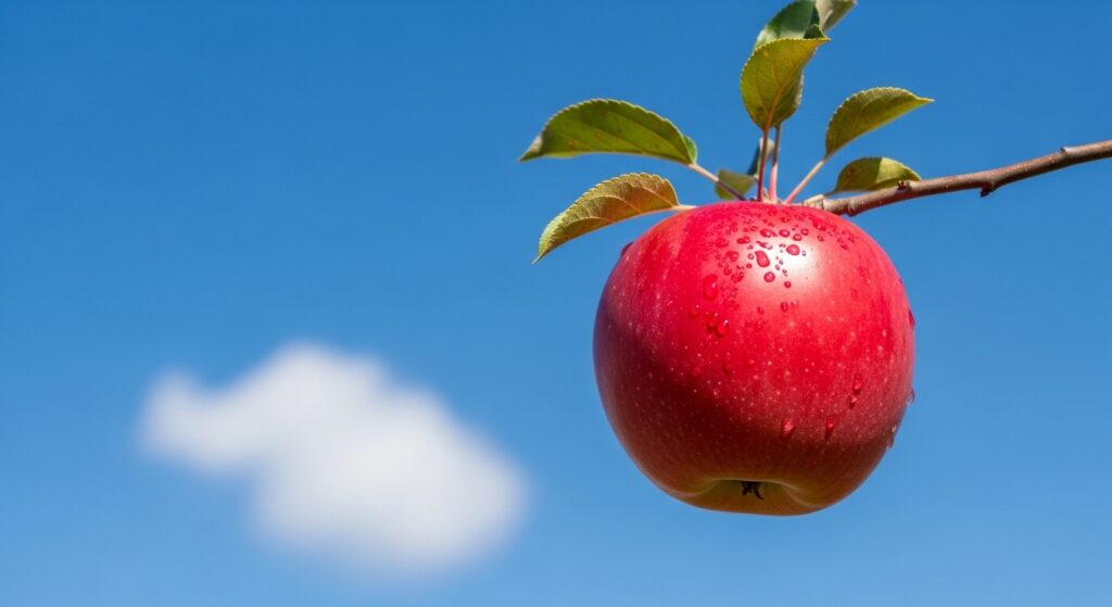 落ちないりんご